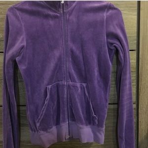 Purple zipper sweater